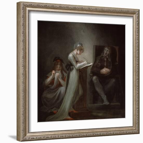 Milton Dictating to His Daughter, 1794-Henry Fuseli-Framed Giclee Print