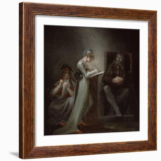 Milton Dictating to His Daughter, 1794-Henry Fuseli-Framed Giclee Print