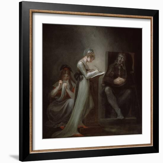 Milton Dictating to His Daughter, 1794-Henry Fuseli-Framed Giclee Print