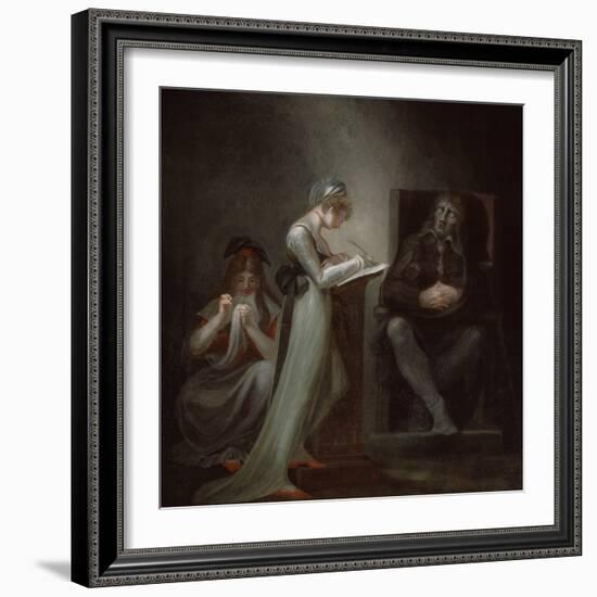 Milton Dictating to His Daughter, 1794-Henry Fuseli-Framed Giclee Print