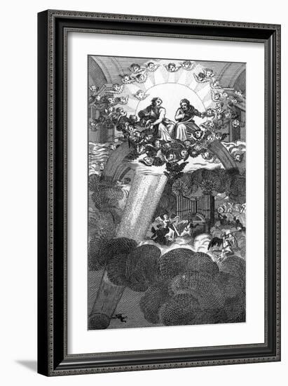 Milton's Paradise Lost by William Hogarth-William Hogarth-Framed Giclee Print