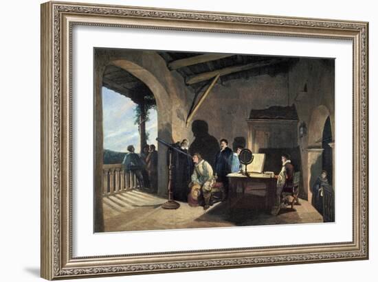 Milton Visiting Galileo-null-Framed Giclee Print