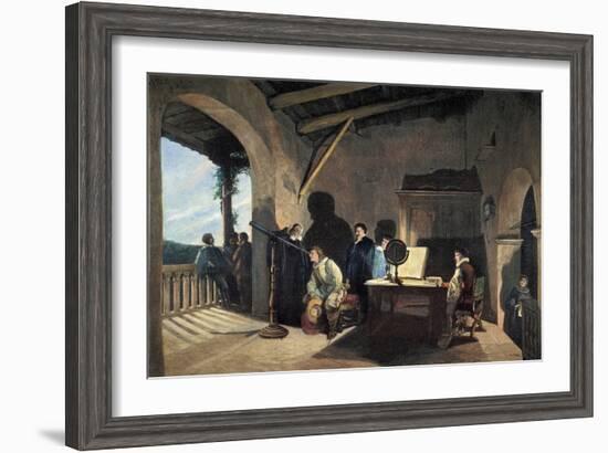 Milton Visiting Galileo-null-Framed Giclee Print