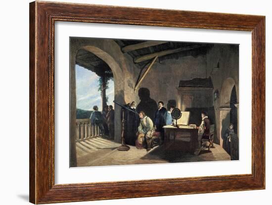 Milton Visiting Galileo-null-Framed Giclee Print