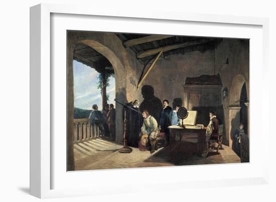 Milton Visiting Galileo-null-Framed Giclee Print