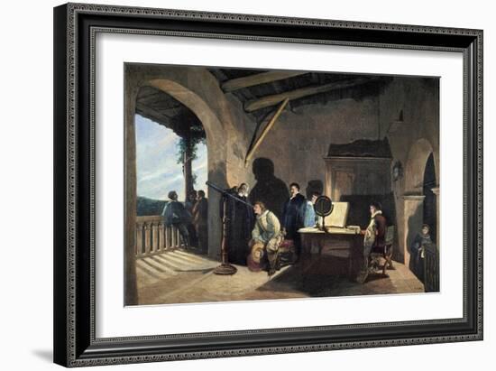 Milton Visiting Galileo-null-Framed Giclee Print