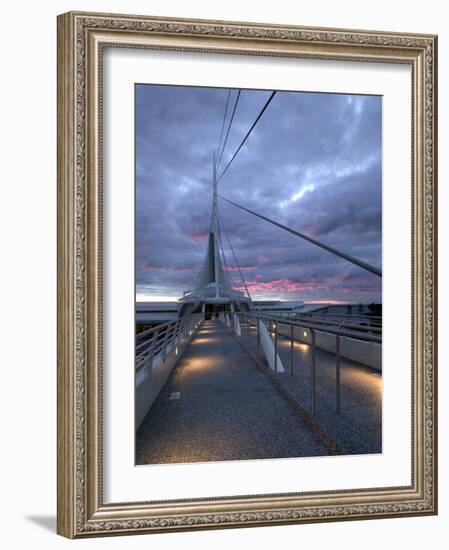 Milwaukee Art Museum, New Wing, Wisconsin-Walter Bibikow-Framed Photographic Print