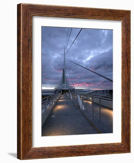 Milwaukee Art Museum, New Wing, Wisconsin-Walter Bibikow-Framed Photographic Print