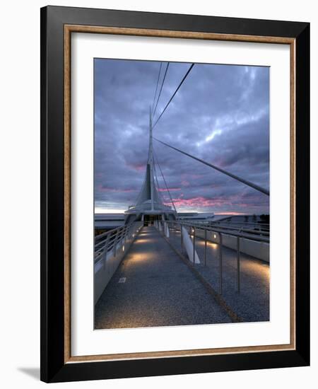 Milwaukee Art Museum, New Wing, Wisconsin-Walter Bibikow-Framed Photographic Print