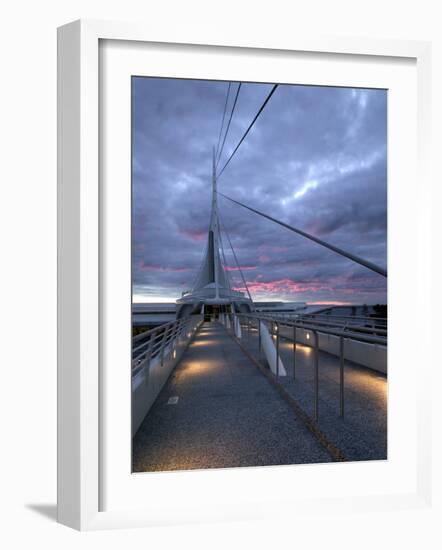 Milwaukee Art Museum, New Wing, Wisconsin-Walter Bibikow-Framed Photographic Print