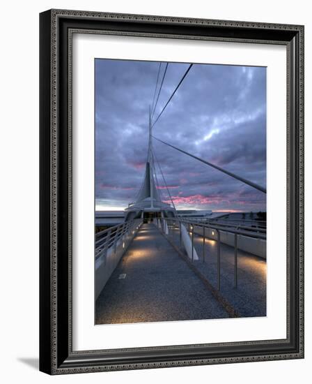 Milwaukee Art Museum, New Wing, Wisconsin-Walter Bibikow-Framed Photographic Print