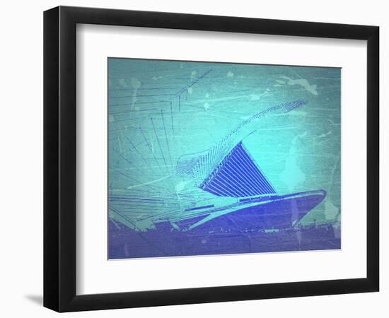 Milwaukee Art Museum-NaxArt-Framed Art Print