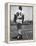 Milwaukee Braves Hank Aaron Leaning on Bat During Baseball Game-George Silk-Framed Premier Image Canvas