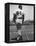 Milwaukee Braves Hank Aaron Leaning on Bat During Baseball Game-George Silk-Framed Premier Image Canvas