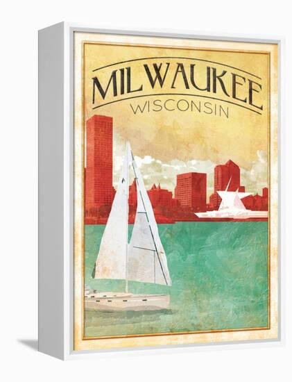 Milwaukee cover-Jace Grey-Framed Stretched Canvas