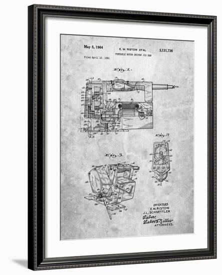 Milwaukee Portable Jig Saw Patent-Cole Borders-Framed Art Print