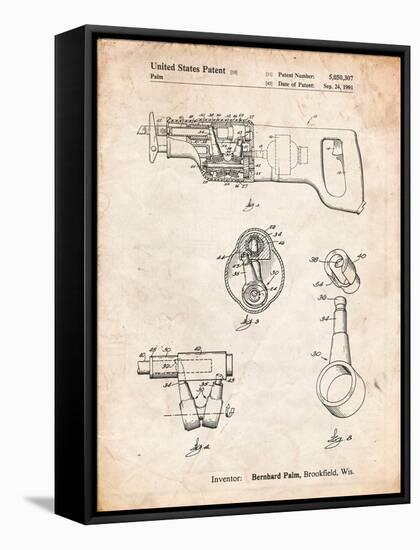 Milwaukee Reciprocating Saw Patent-Cole Borders-Framed Stretched Canvas