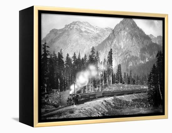 Milwaukee Road – Olympian, 1913-Asahel Curtis-Framed Premier Image Canvas