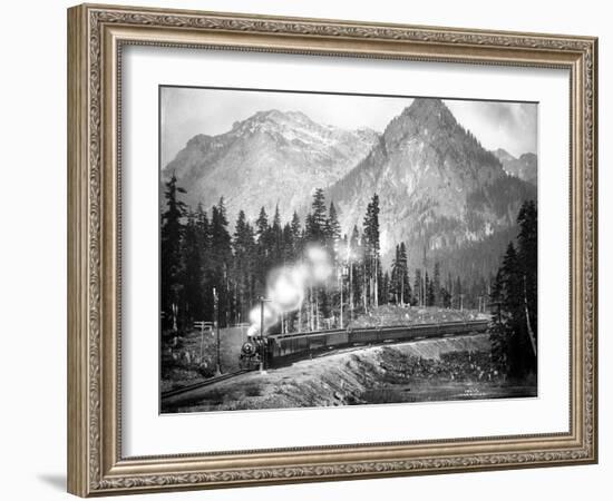 Milwaukee Road – Olympian, 1913-Asahel Curtis-Framed Giclee Print