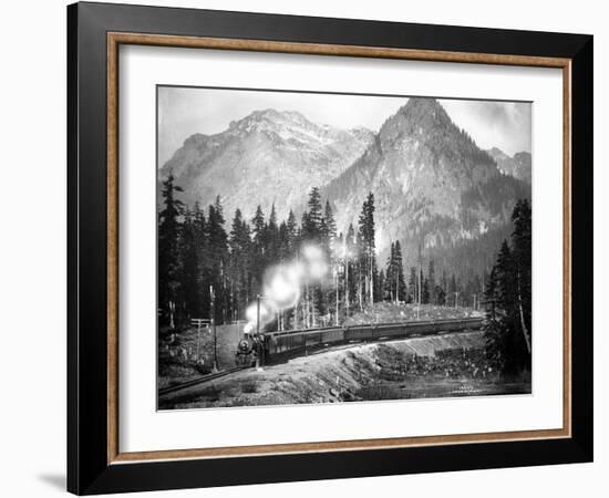 Milwaukee Road – Olympian, 1913-Asahel Curtis-Framed Giclee Print