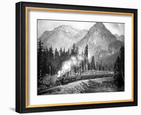 Milwaukee Road – Olympian, 1913-Asahel Curtis-Framed Giclee Print