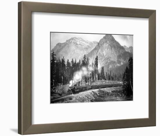 Milwaukee Road – Olympian, 1913-Asahel Curtis-Framed Premium Giclee Print