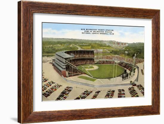 Milwaukee Stadium, Wisconsin-null-Framed Art Print