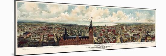 Milwaukee Wisconsin From City Hall Tower 1898-Vintage Lavoie-Mounted Giclee Print