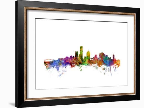 Milwaukee Wisconsin Skyline-Michael Tompsett-Framed Art Print