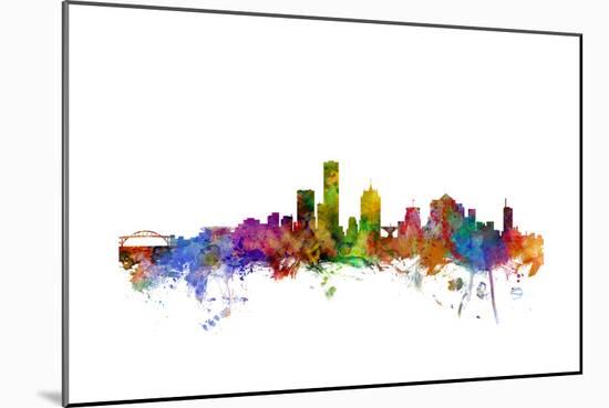 Milwaukee Wisconsin Skyline-Michael Tompsett-Mounted Art Print