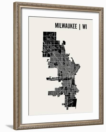 Milwaukee-Mr City Printing-Framed Art Print
