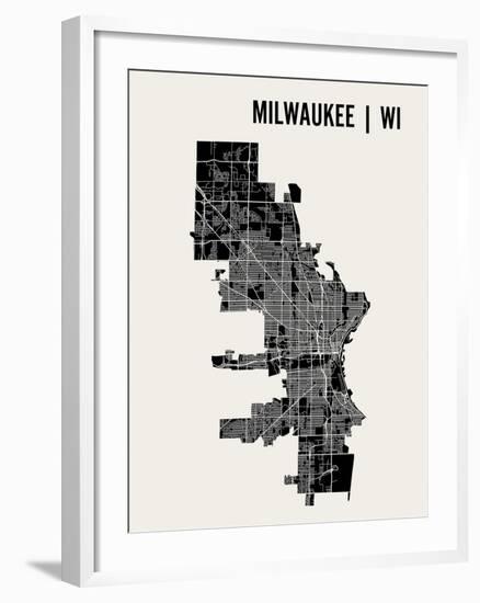 Milwaukee-Mr City Printing-Framed Art Print