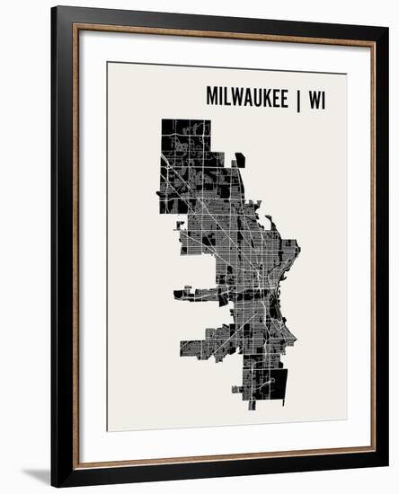 Milwaukee-Mr City Printing-Framed Art Print