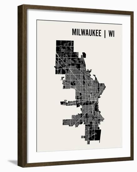 Milwaukee-Mr City Printing-Framed Art Print