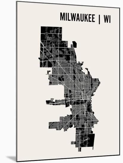 Milwaukee-Mr City Printing-Mounted Art Print