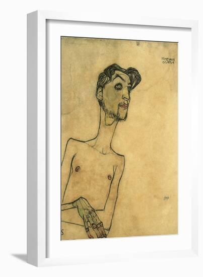 Mime Van Osen, 1910-Egon Schiele-Framed Giclee Print