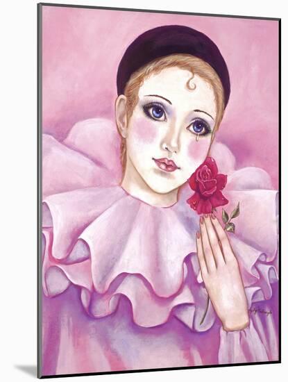 Mime with Rose-Judy Mastrangelo-Mounted Giclee Print