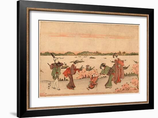 Mimeguri No Hanami-Katsukawa Shunsen-Framed Giclee Print