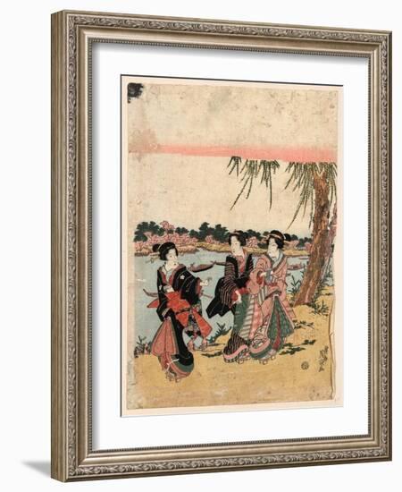 Mimeguri No Hanami-Keisai Eisen-Framed Giclee Print