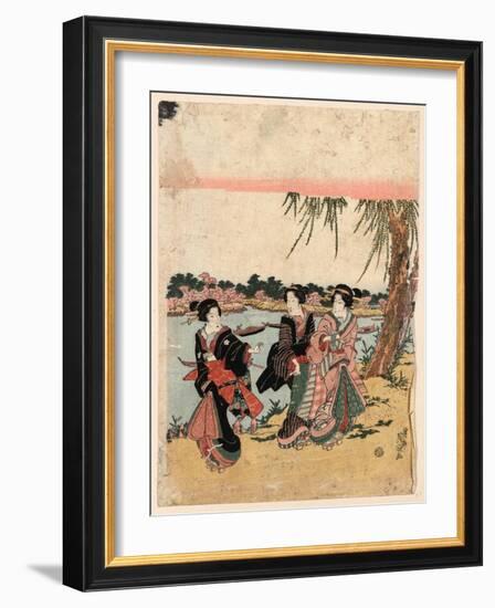Mimeguri No Hanami-Keisai Eisen-Framed Giclee Print