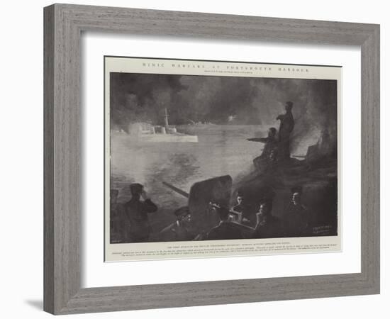 Mimic Warfare at Portsmouth Harbour-Fred T. Jane-Framed Giclee Print