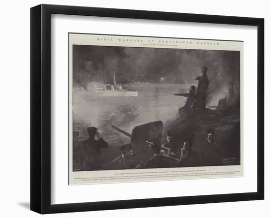 Mimic Warfare at Portsmouth Harbour-Fred T. Jane-Framed Giclee Print