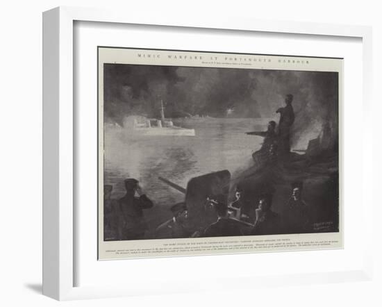 Mimic Warfare at Portsmouth Harbour-Fred T. Jane-Framed Giclee Print