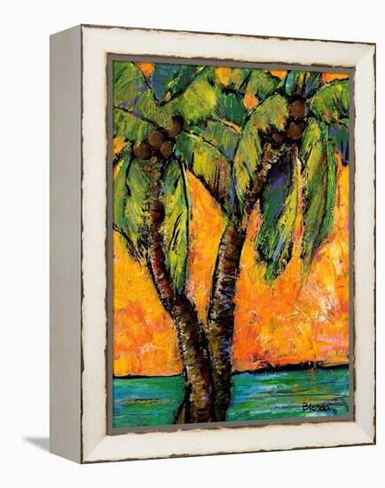 Mimosa Sky Palm Tree-Blenda Tyvoll-Framed Stretched Canvas