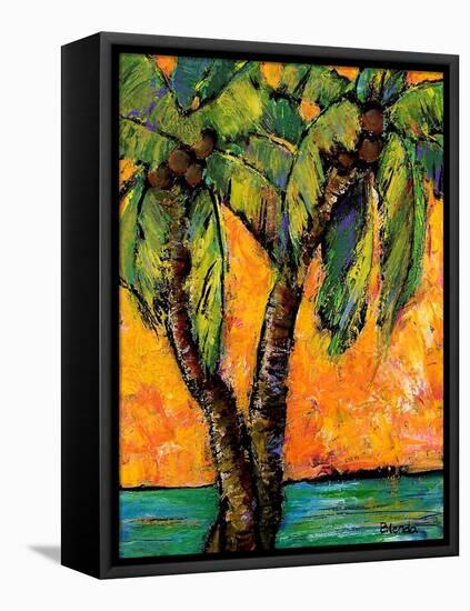 Mimosa Sky Palm Tree-Blenda Tyvoll-Framed Stretched Canvas