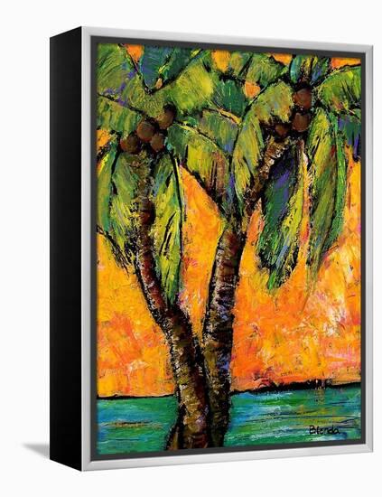 Mimosa Sky Palm Tree-Blenda Tyvoll-Framed Stretched Canvas