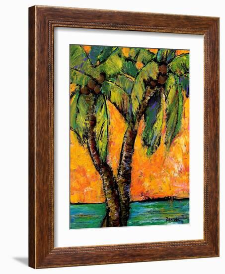 Mimosa Sky Palm Tree-Blenda Tyvoll-Framed Art Print