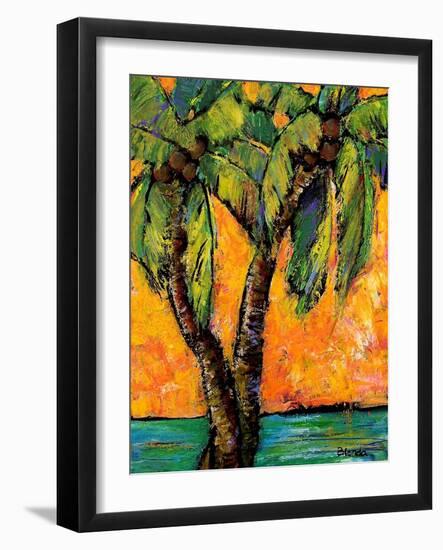 Mimosa Sky Palm Tree-Blenda Tyvoll-Framed Art Print