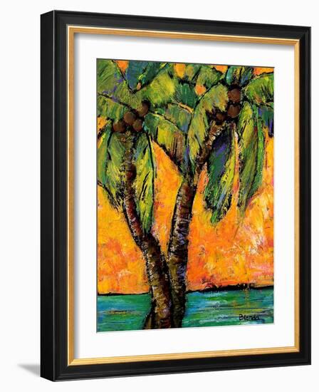 Mimosa Sky Palm Tree-Blenda Tyvoll-Framed Art Print