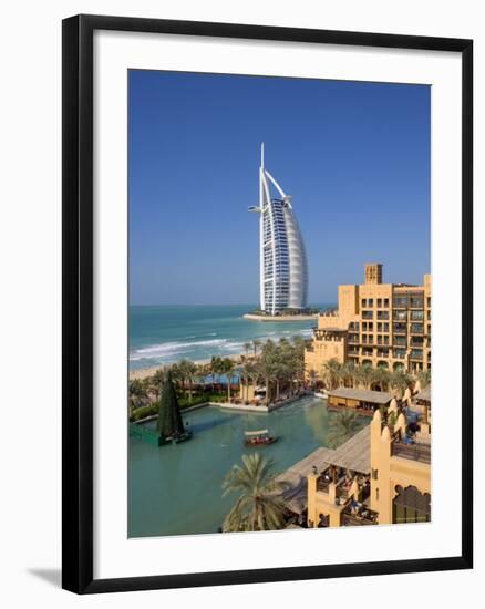 Mina a Salam and Burj Al Arab Hotels, Dubai, United Arab Emirates-Gavin Hellier-Framed Photographic Print